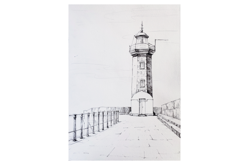 Light House BW